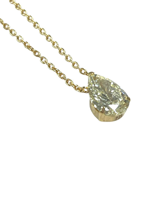 NO BRAND Pear Shape Diamond Necklace