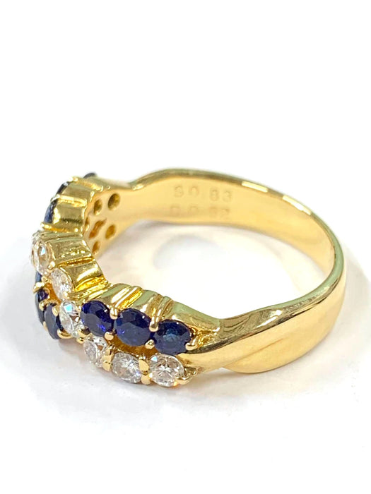NO BRAND Sapphire & Diamond Ring