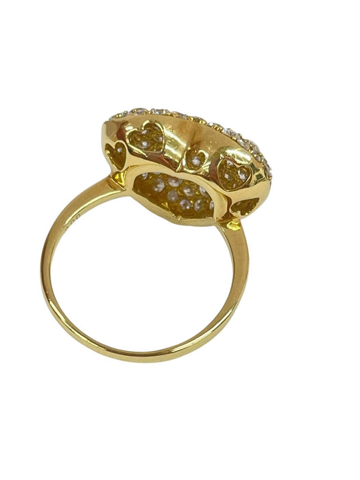 NO BRAND Heart Cluster Diamond Ring