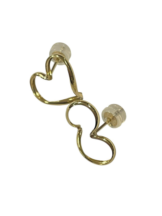 NO BRAND Open Heart Stud Earrings