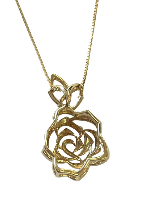 NO BRAND Rose Diamond Necklace