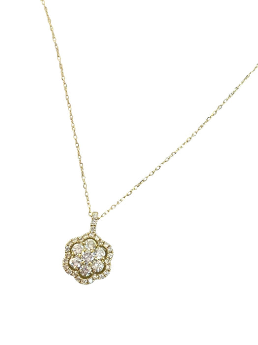 NO BRAND Rositas Cluster Diamond Necklace