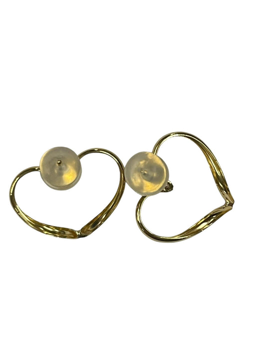 NO BRAND Open Heart Stud Earrings