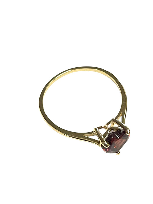 NO BRAND Garnet Heart Ring