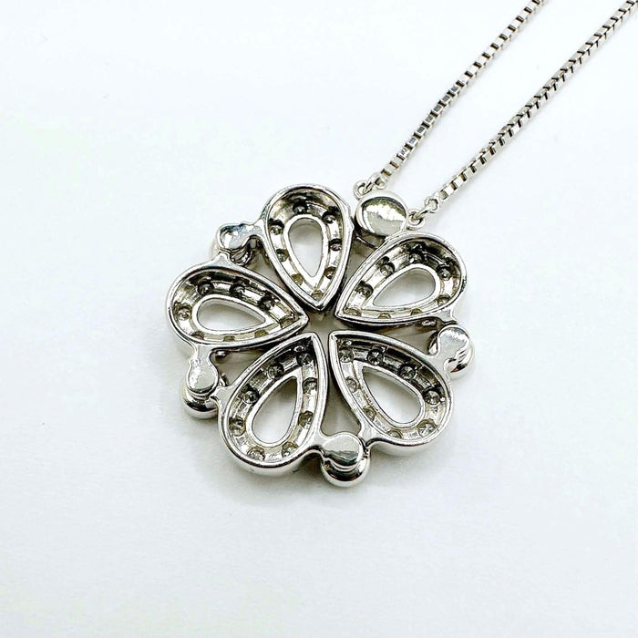 TASAKI Flower Motif Magnet Diamond Necklace