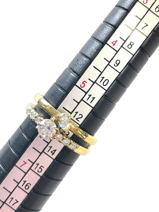 NO BRAND 2P Shaped Diamond Ring