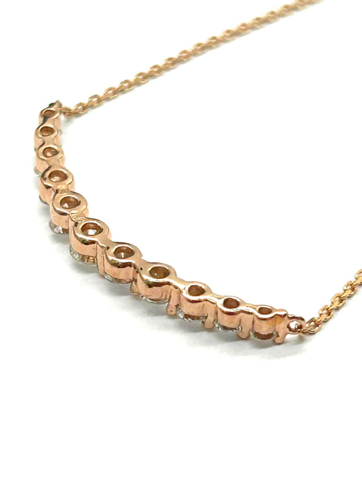 NO BRAND Smile 11P Diamond Necklace