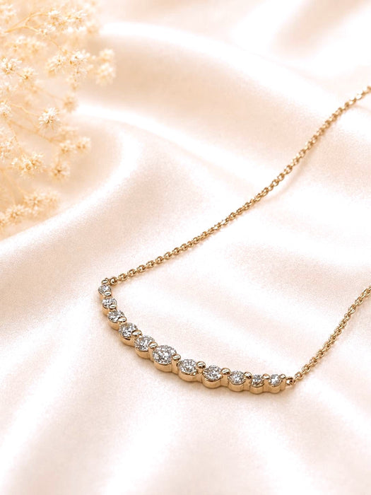 NO BRAND Smile 11P Diamond Necklace