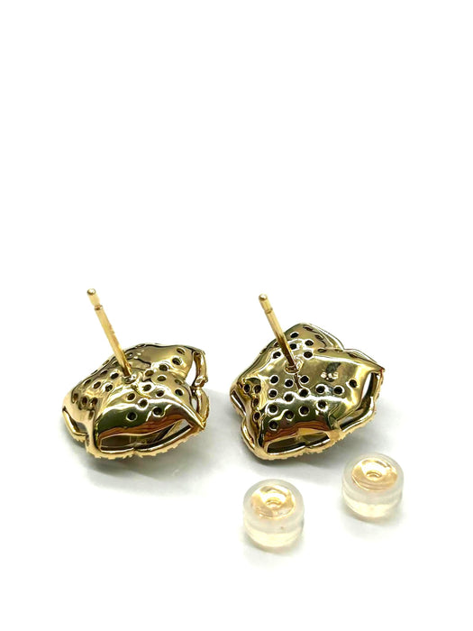 NO BRAND Camelia Black Diamond Earrings