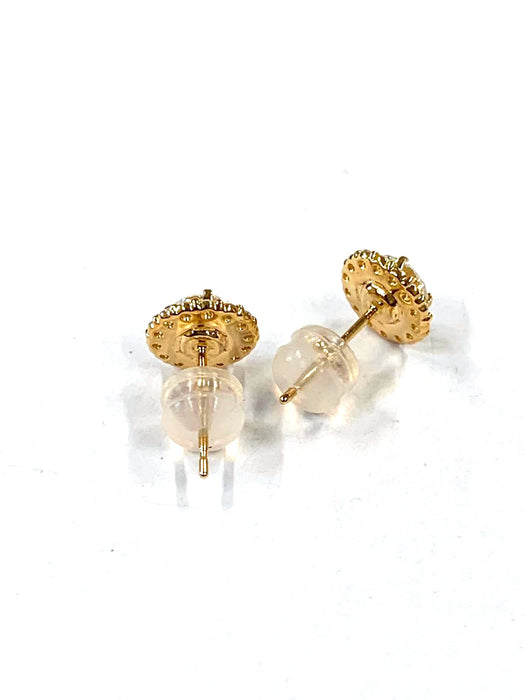 NO BRAND Cluster Diamond Stud Earrings