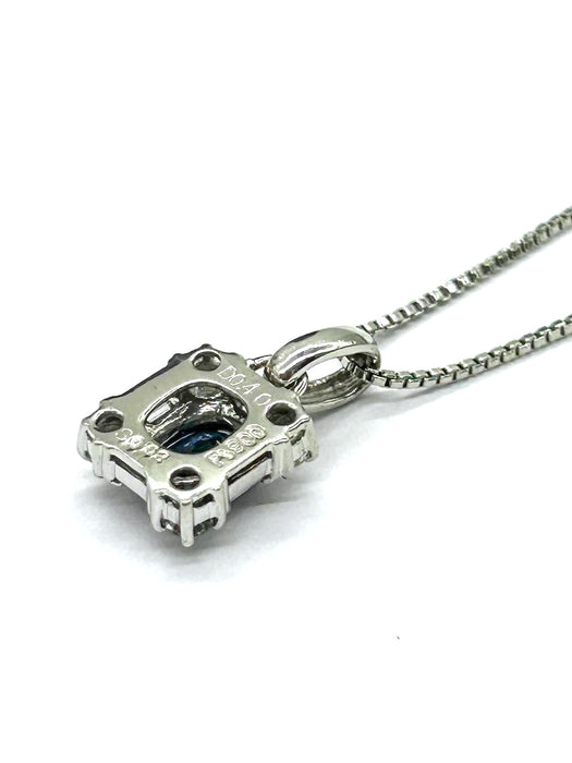 NO BRAND Sapphire Diamond Necklace