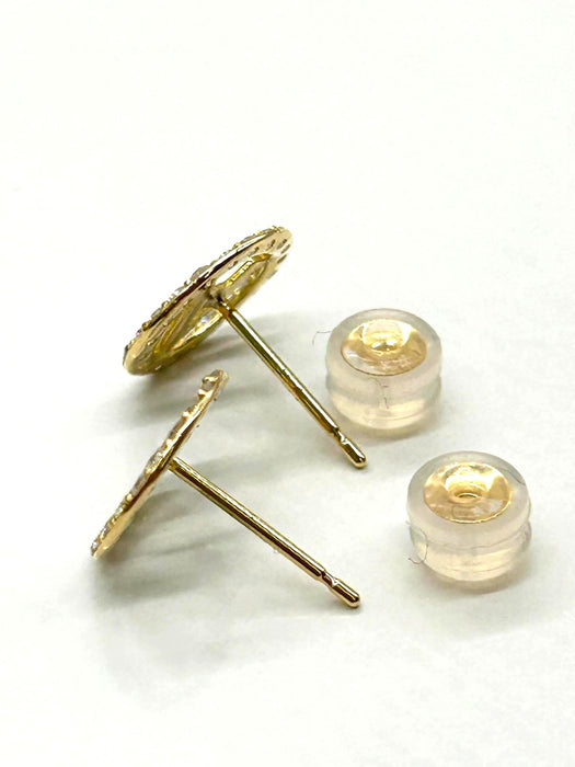 NO BRAND A Initial Diamond Earrings