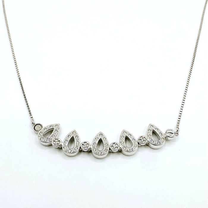 TASAKI Flower Motif Magnet Diamond Necklace