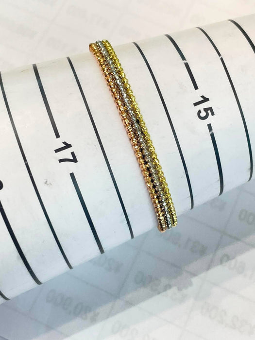 NO BRAND Tricolor Ball Chain Bangle