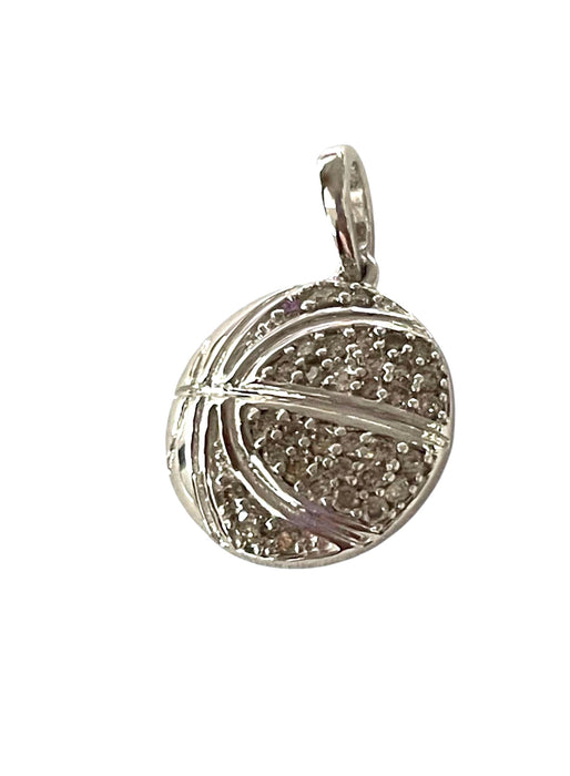 NO BRAND Basketball Diamond Top Pendant