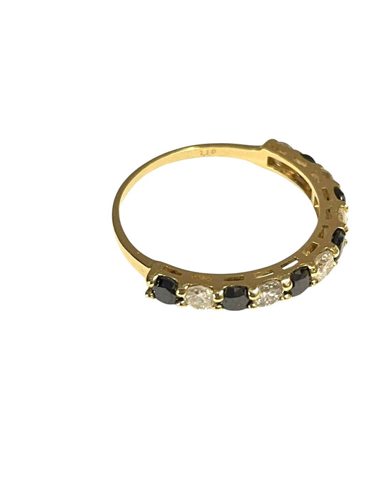 NO BRAND Black & White Diamond Ring
