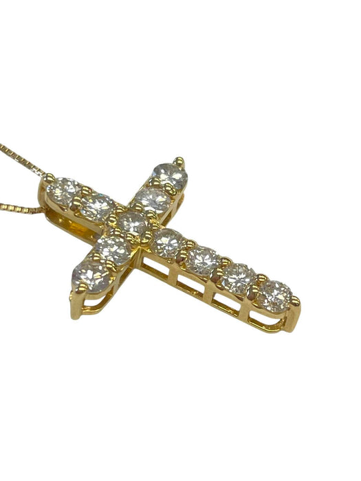 NO BRAND Cross Diamond Necklace