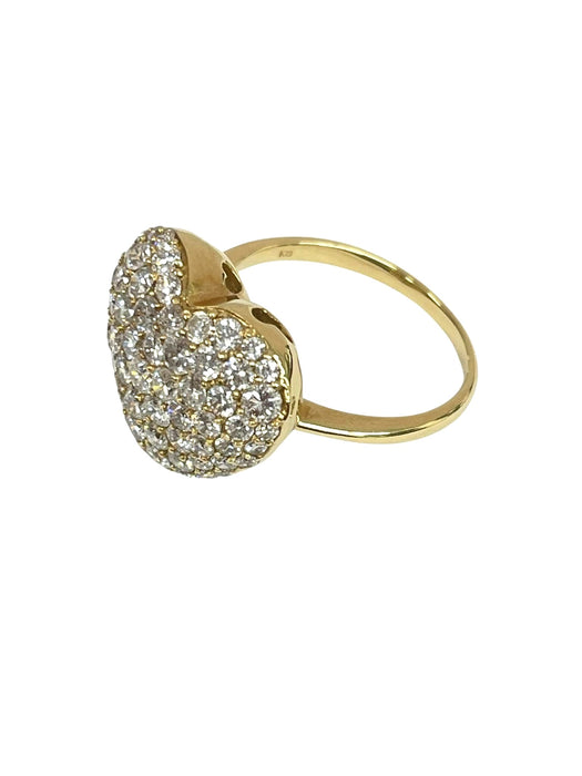 NO BRAND Heart Cluster Diamond Ring