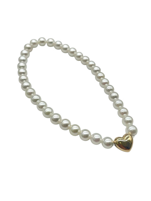 NO BRAND Akoya Heart Strand Bracelet