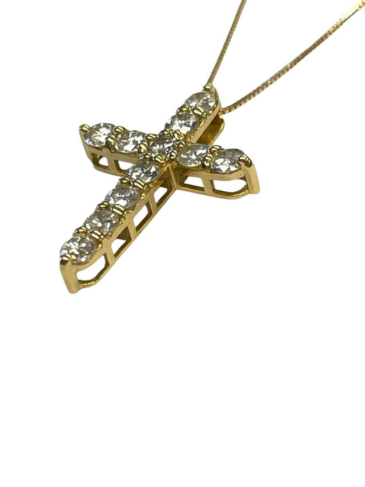 NO BRAND Cross Diamond Necklace