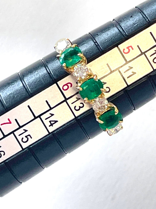 NO BRAND Emerald & Diamond Ring