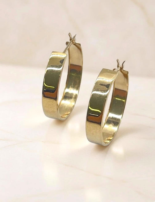 NO BRAND Gold Hoop Earrings