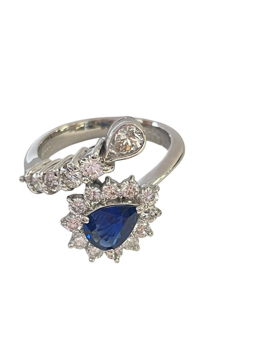 NO BRAND Sapphire Diamond Ring