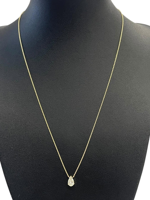 NO BRAND Pear Shape Diamond Necklace