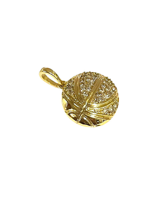 NO BRAND Basketball Diamond Top Pendant