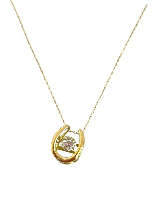 NO BRAND Horseshoe 1P Diamond Necklace