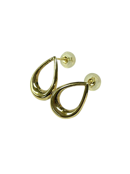 NO BRAND Open Pear Shape Stud Earrings
