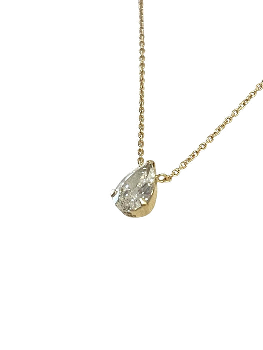 NO BRAND Pear Shape Diamond Necklace