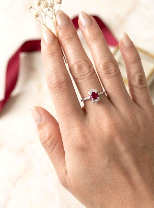 NO BRAND Ruby Diamond Ring