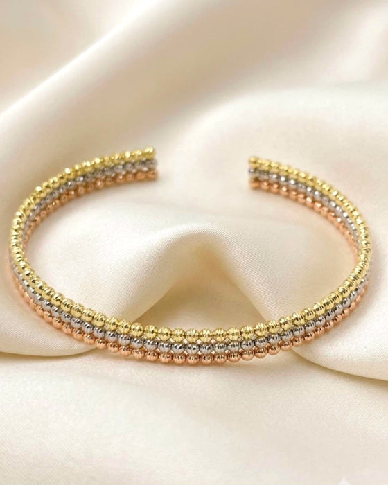 NO BRAND Tricolor Ball Chain Bangle