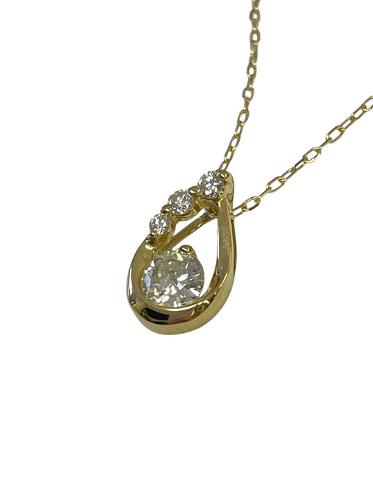 NO BRAND Teardrop Diamond NEcklace