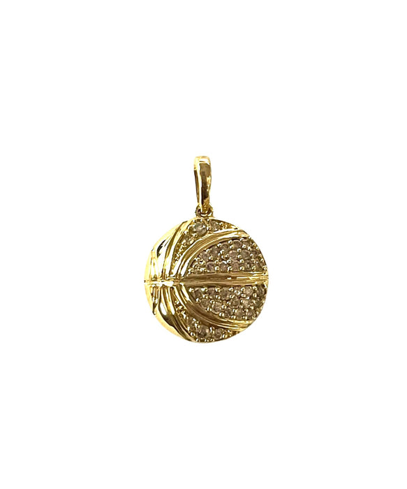 NO BRAND Basketball Diamond Top Pendant