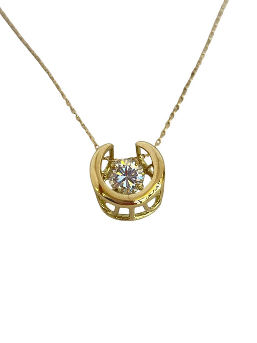 NO BRAND Horseshoe 1P Diamond Necklace