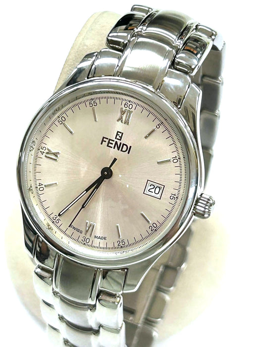 FENDI Round Face SS Clipper Watch