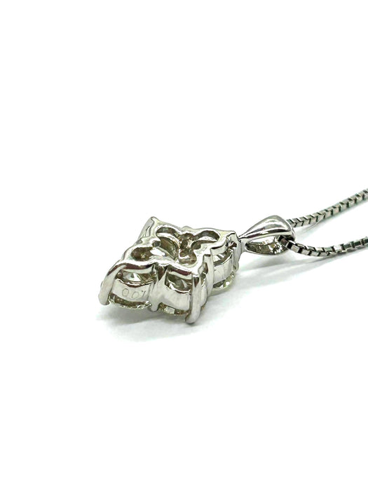NO BRAND Clover Diamond Necklace