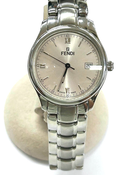 FENDI Round Face SS Clipper Watch