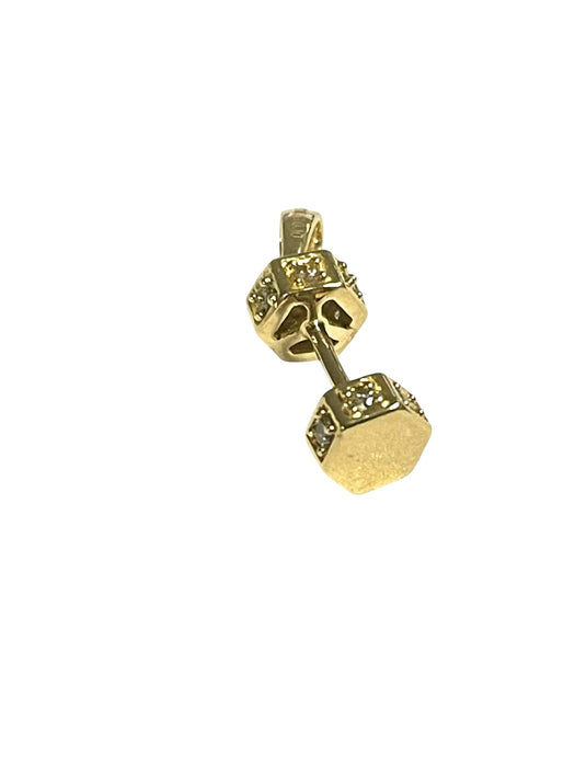 NO BRAND Dumbell Diamond Top Pendant