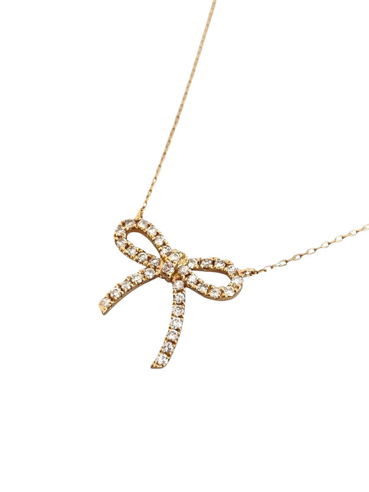 NO BRAND Bow Diamond Necklace