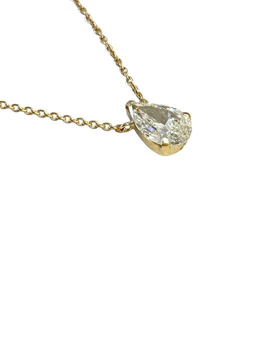 NO BRAND Pear Shape Diamond Necklace