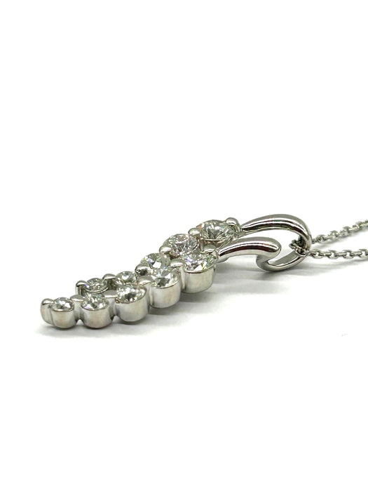 NO BRAND 10P Cluster Diamond Necklace