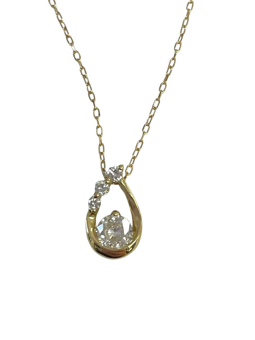NO BRAND Teardrop Diamond NEcklace