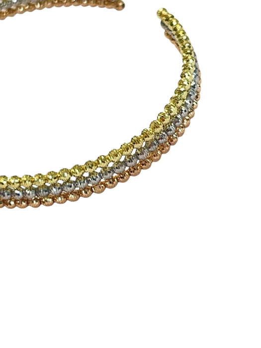 NO BRAND Tricolor Ball Chain Bangle