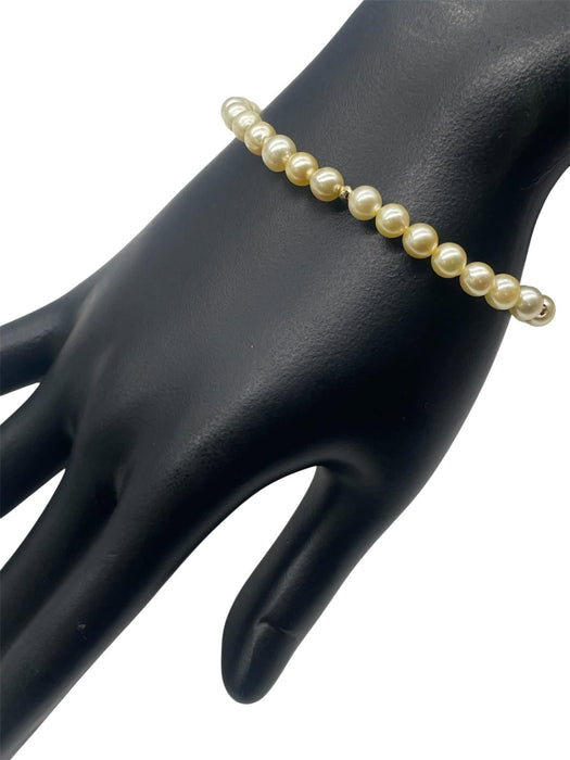 NO BRAND Akoya Pearl Golden Strand Bracelet