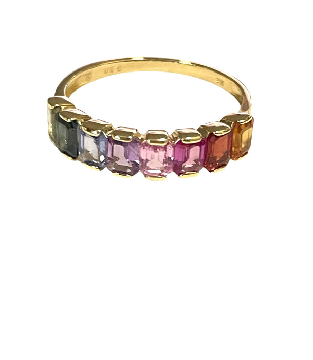 NO BRAND Multicolor Stone Ring
