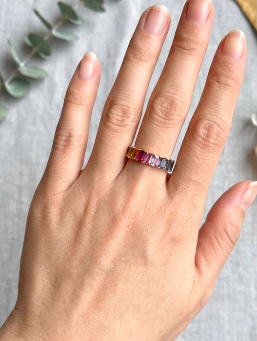 NO BRAND Multicolor Stone Ring