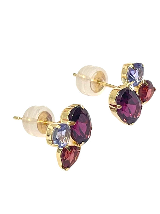 NO BRAND 3P Shape Multicolor Stud Earrings